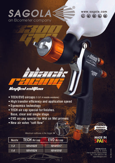 6. Sagola 3300 GTO [TECH] Black Racing LIMITED SPECIAL EDITION + RC2 Regulator Included